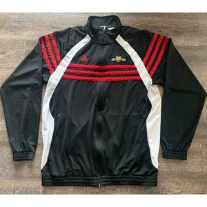 Adidas Men’s XLT Climalite full zip jacket red/black/white Tigers on back